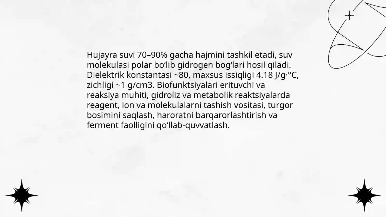 Hujayraning fizik-kimyoviy tarkibi. Oqsillar. Uglevodlar 4
