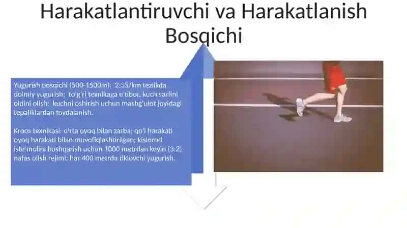 Kroos yugurish texnikasini o'rgatish(2000)m 4