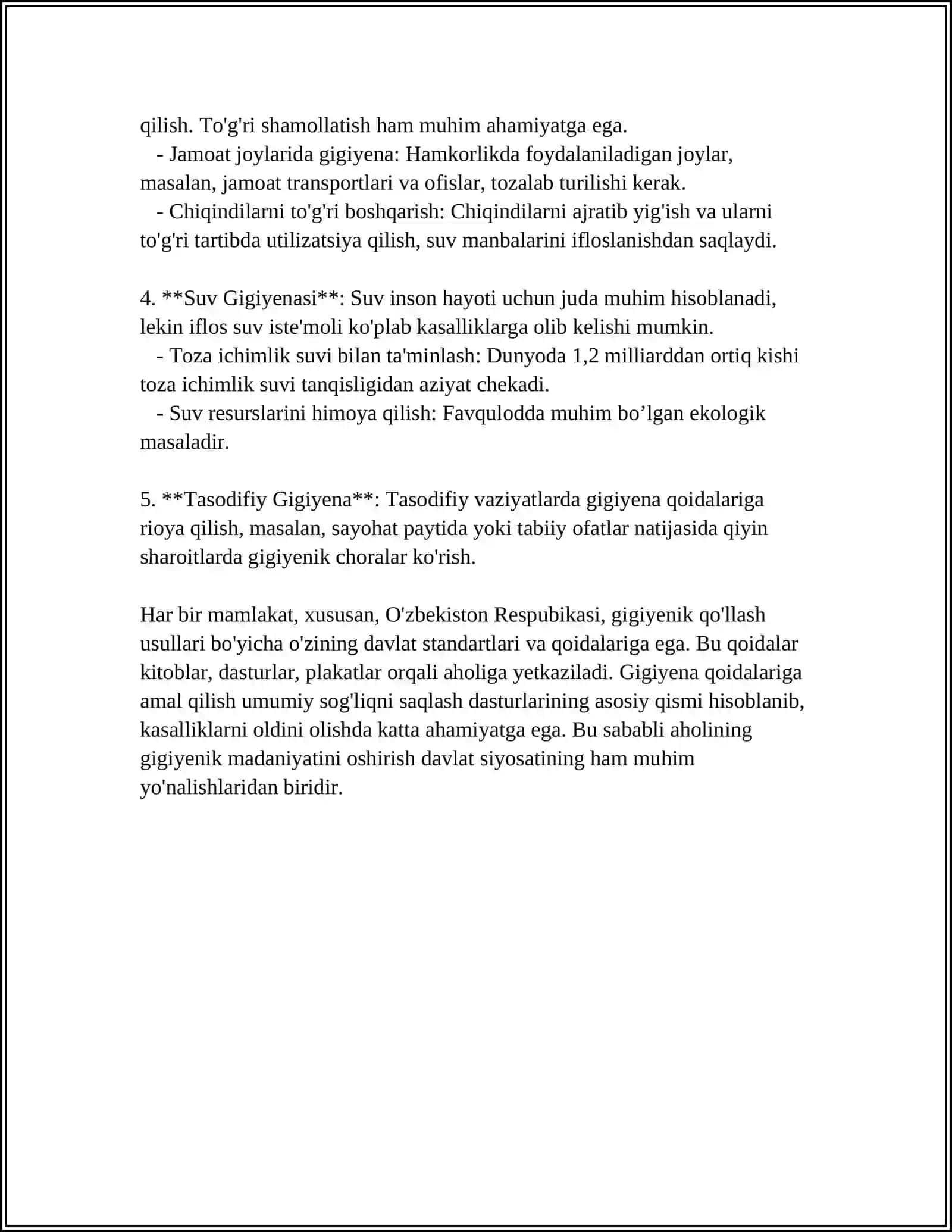 GIGIYENADA QO'LLANADIGAN USULLAR HAQIDA TUSHUNCHA 4