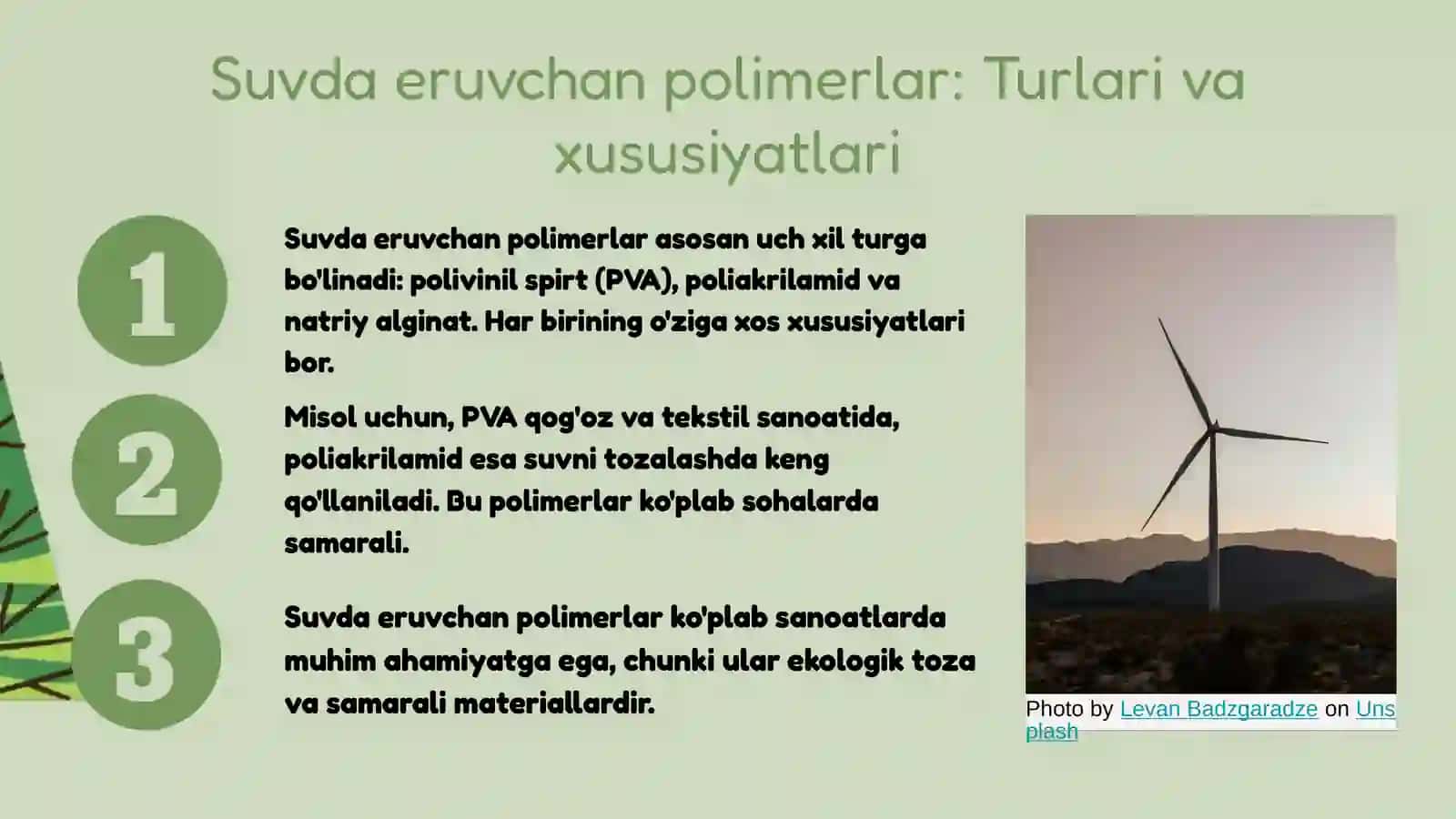 Iqtisodiyot tarmoqlarida suvda eruvchan polimerlardan foydalanish 4