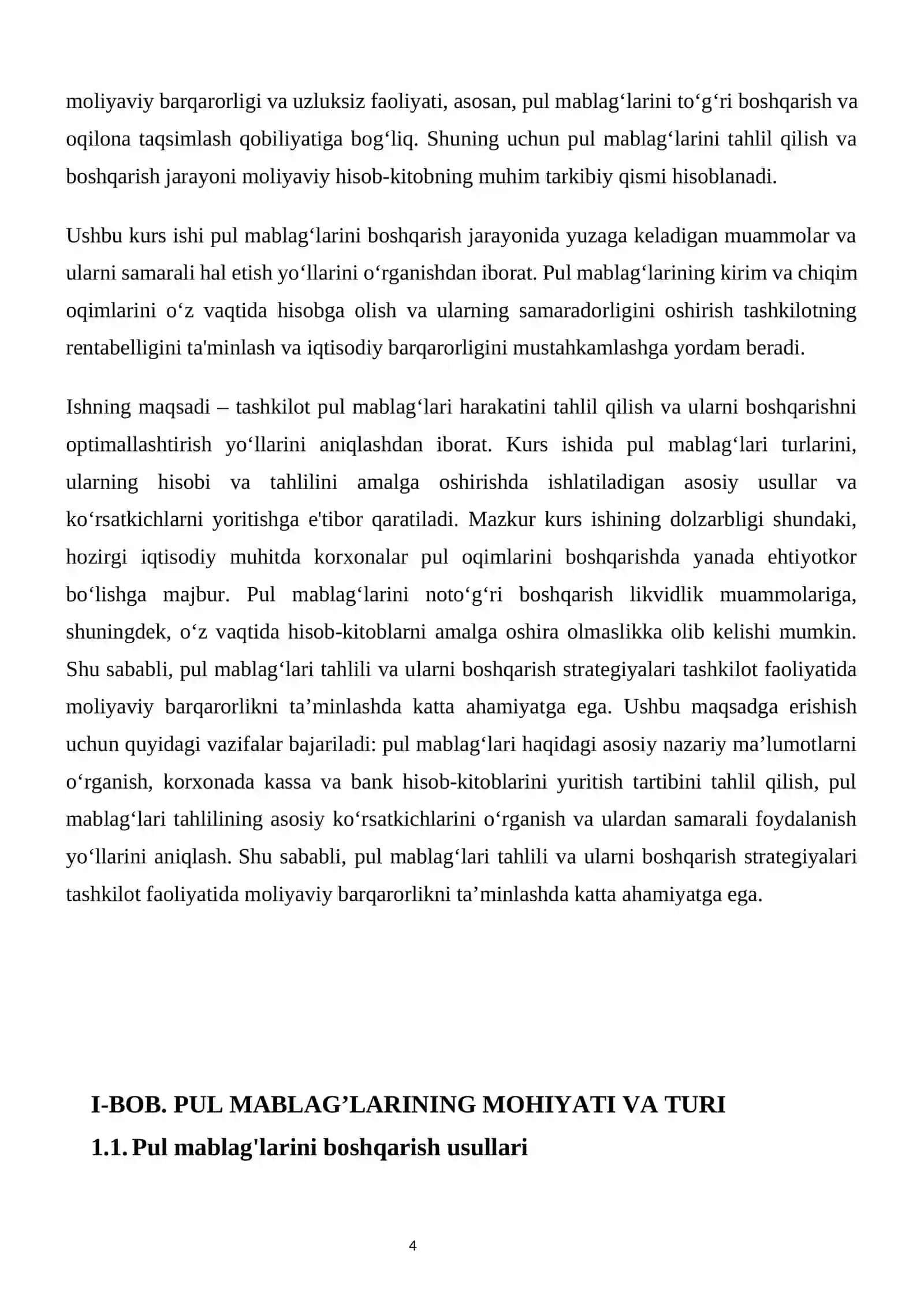 Pul mablag’lari va ularni tahlili 4
