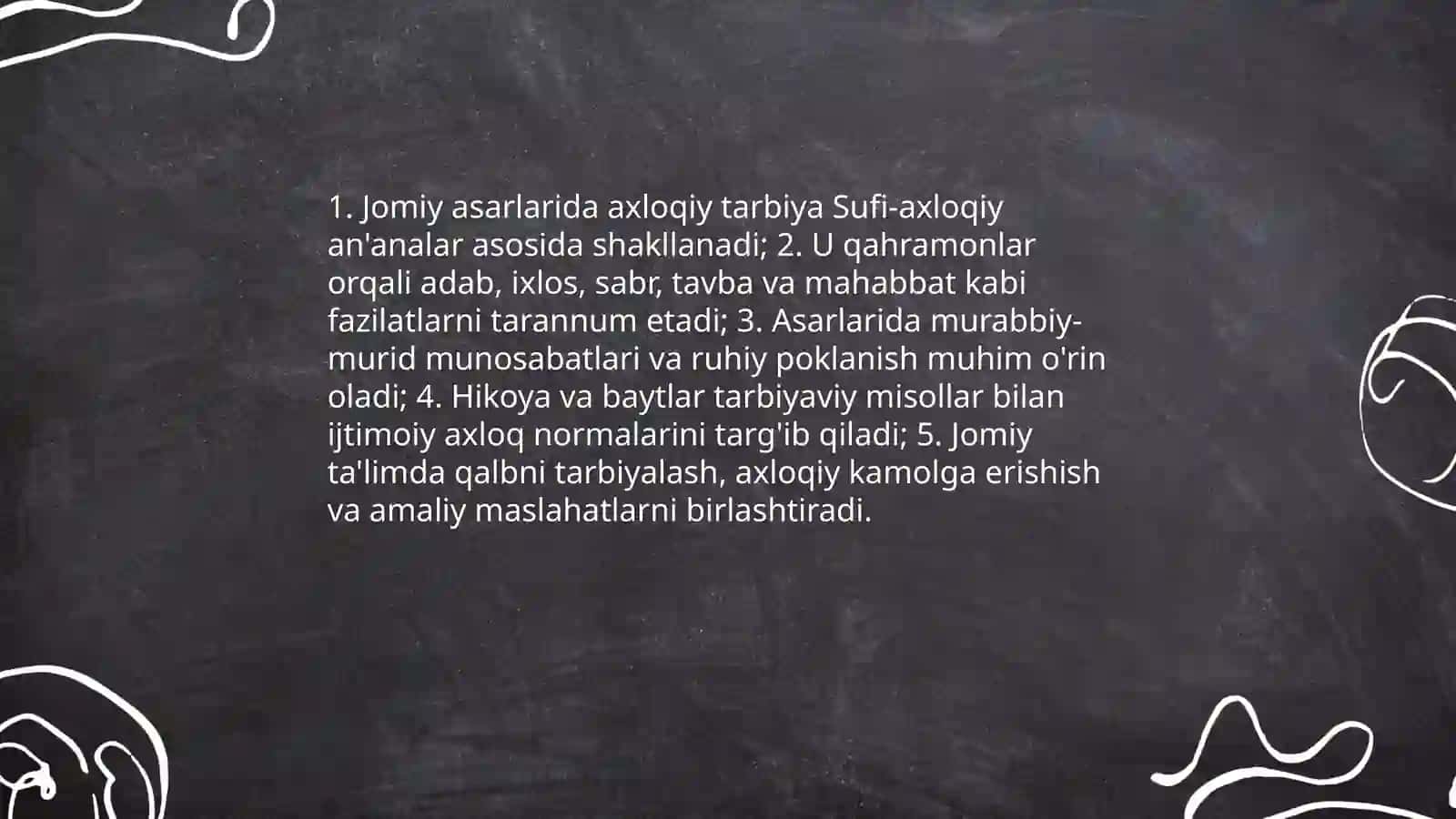 Abdurahmon Jomiyning axloqiy -ta'limiy qarashlari.Alisher Navoiy pedagogik qarashlari 4