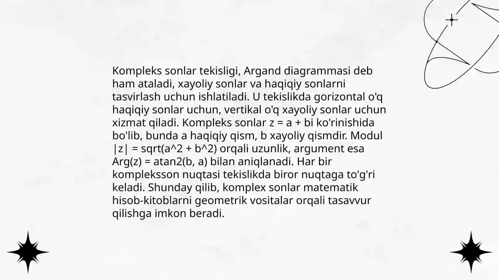 Kompleks sonlar matematikada 4