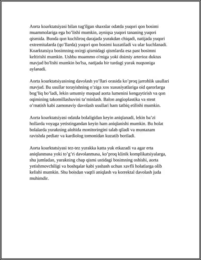 Aorta koarktatsiyasi 4