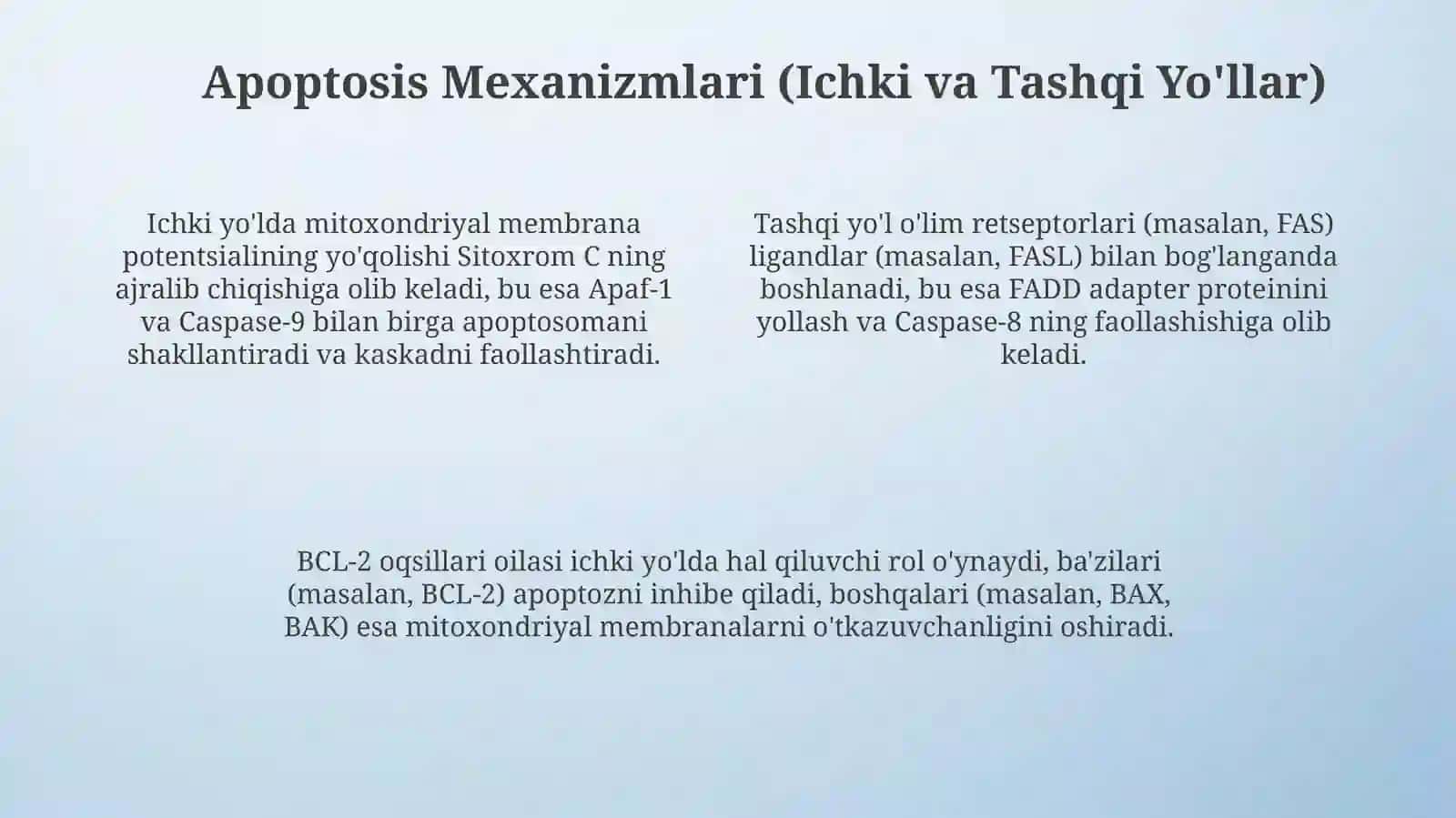 Hujayra appoptozi va uning giologik ahamiyati 4