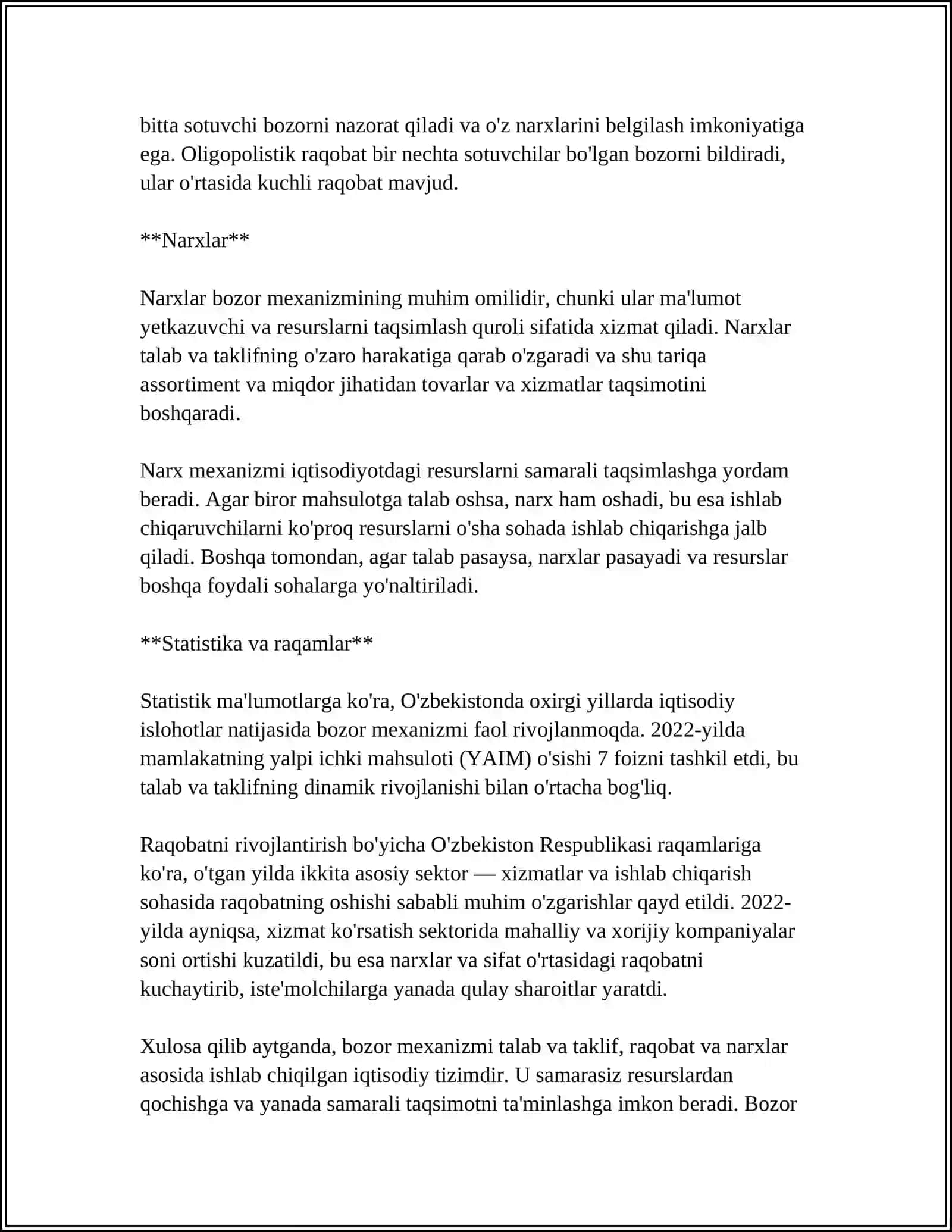 Bozor Iqtisodiyoti 4