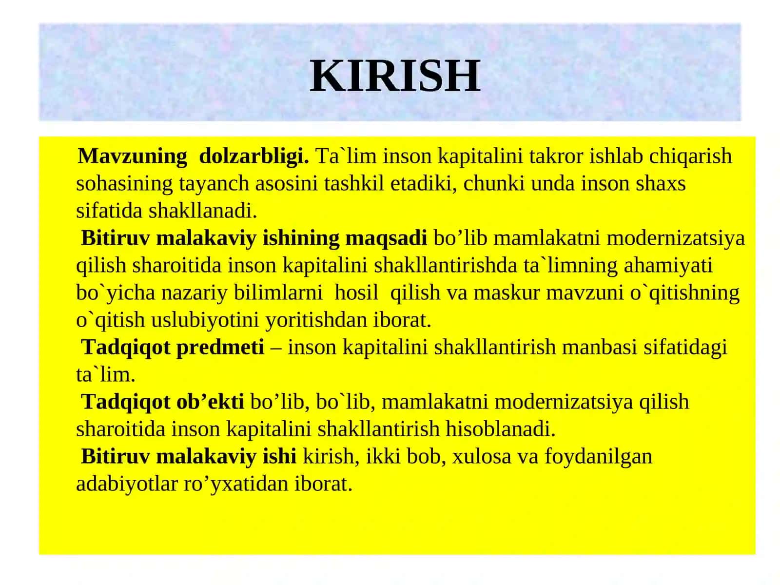 Mamlakatni modernizatsiya qilish sharoitida inson kapitalini shakllantirish 4