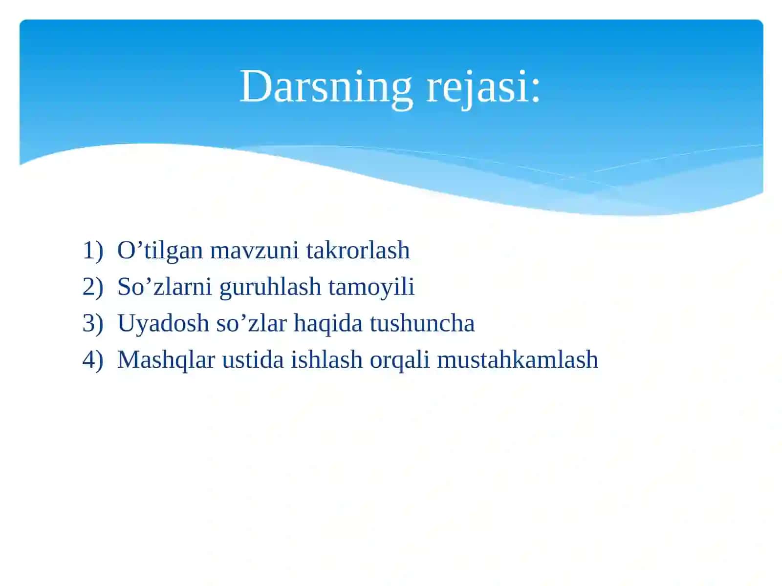 Uyadosh so’zlar 4