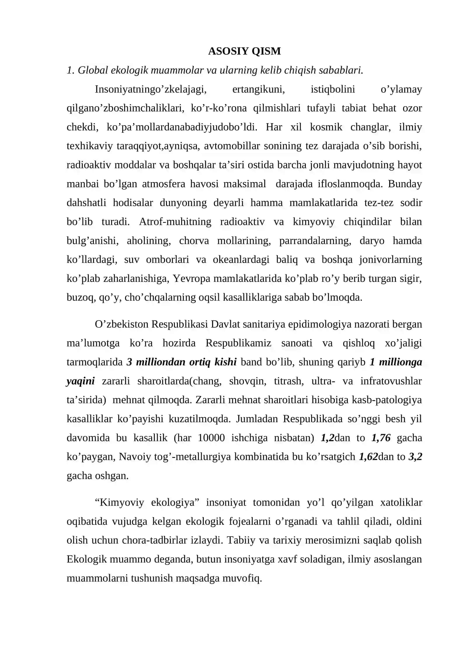 GLOBAL EKOLOGIK MUAMMOLAR 4