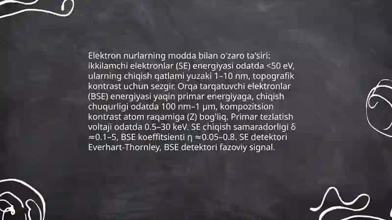 Modda tuzilishini o’rganishda YuSSX dan foydalanish va uning ishlash prinspini o’rganish 4