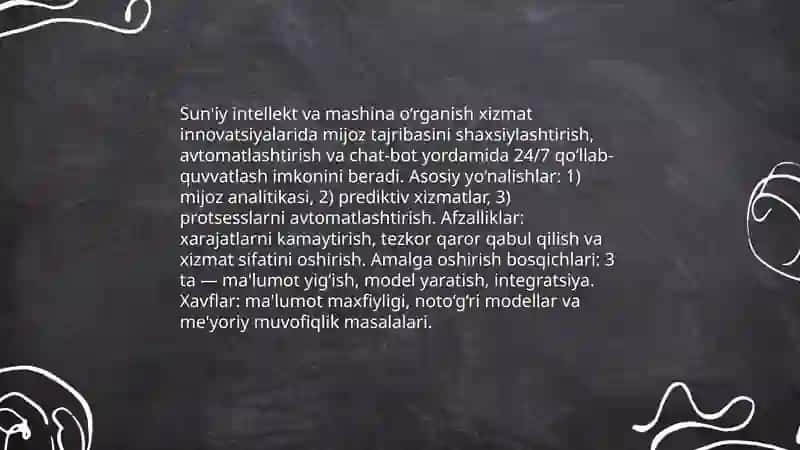 Xizmat ko‘rsatish sohasida innovatsion tadbirkorlikni rivojlantirish 4
