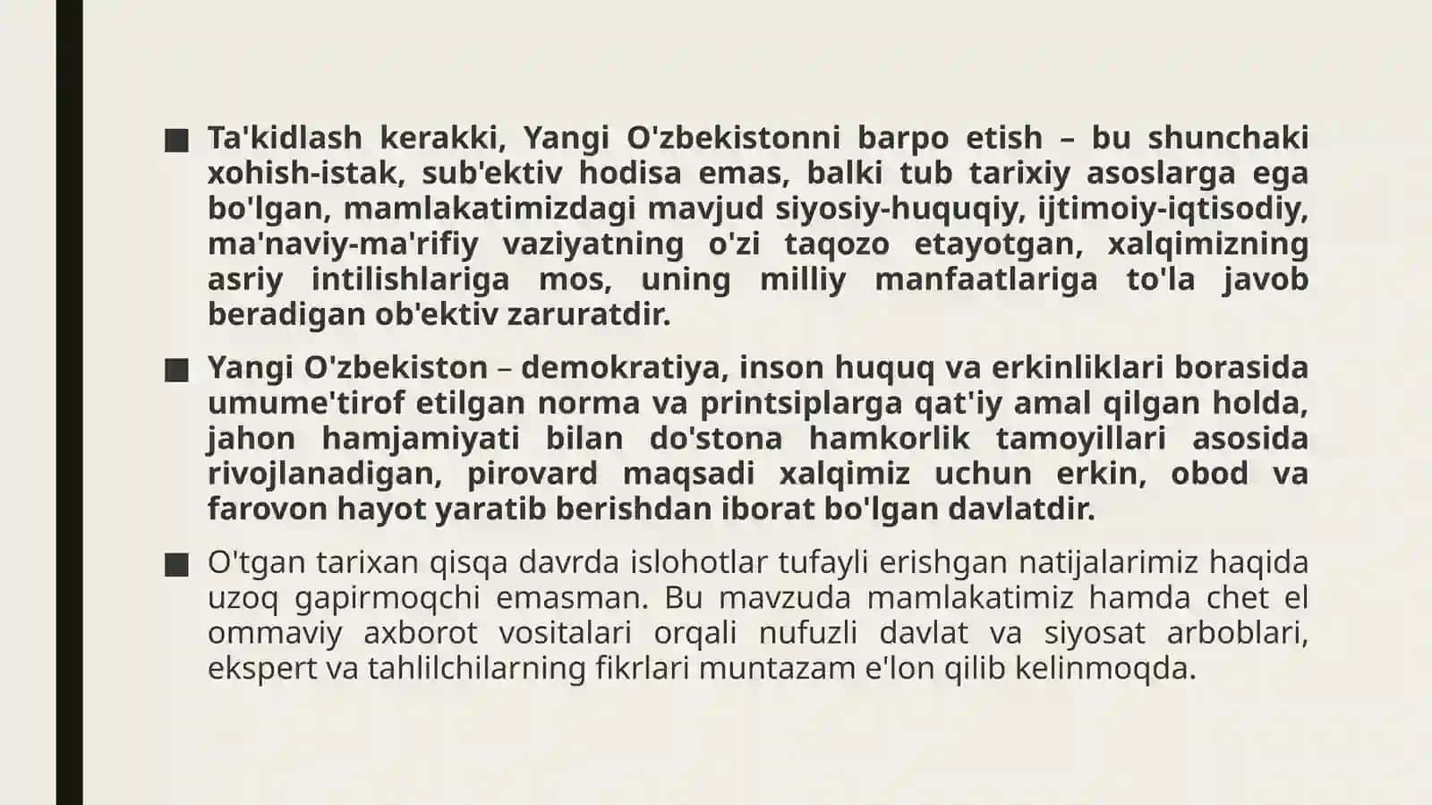 O’zbekistonda yaratilayotgan islohatlar 4