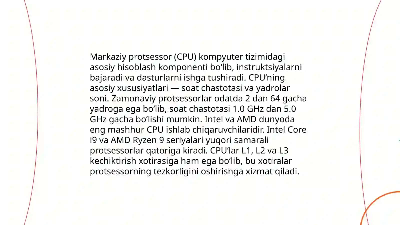 Kompyuterning asosiy qurilmalari haqida ma’lumot bering 4