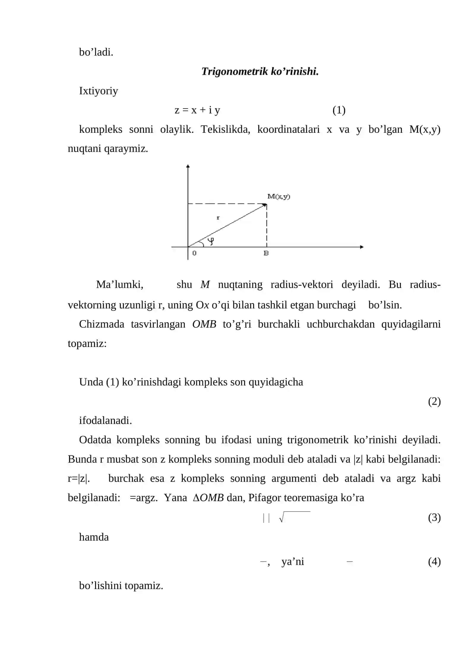 Kompleks sonlar 4