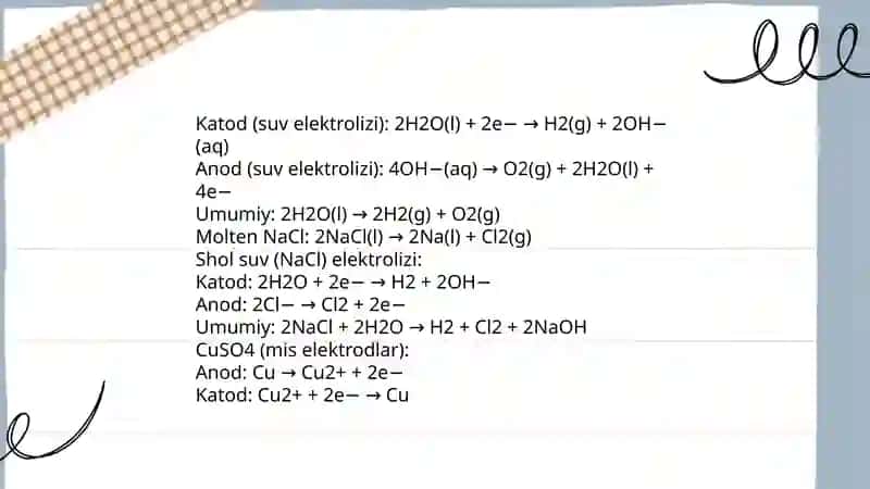 Elektroliz. Elektroliz uchun Faradey qonunlari 4