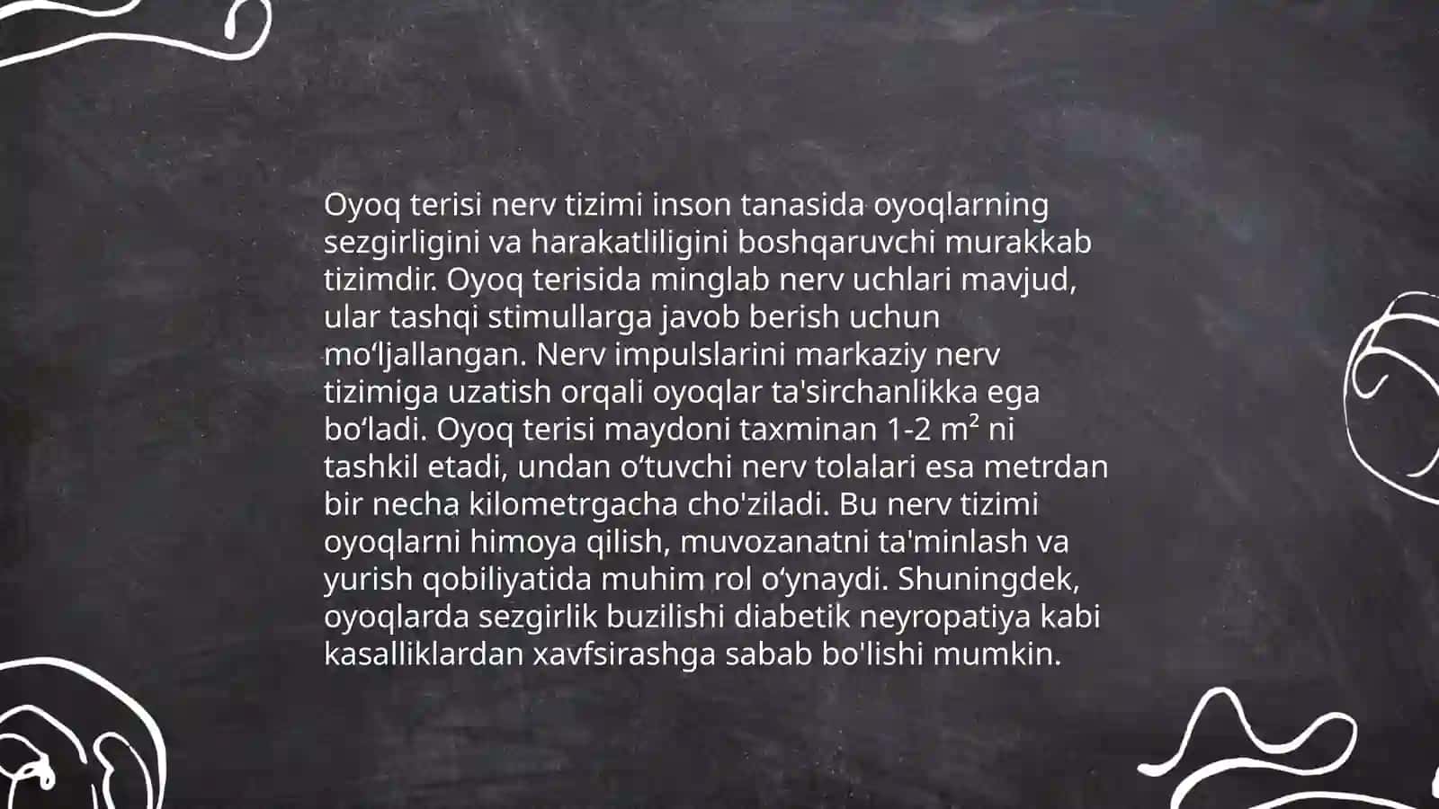 Oyoq terisini inervatsiyasi 4