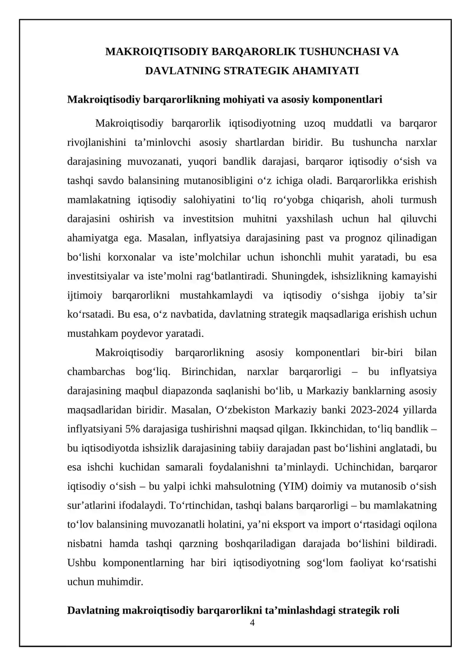 Davlatning Makroiqtisodiy Barqarorligini Taʼminlashdagi Roli va Instrumlentlari 4