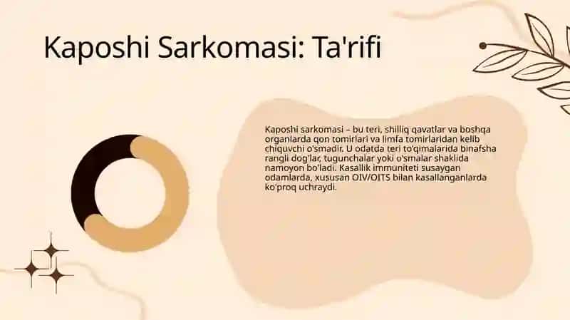 Kaposhi Sarkomasi va Ekzema Kaposhini boshqarish va davolash 4