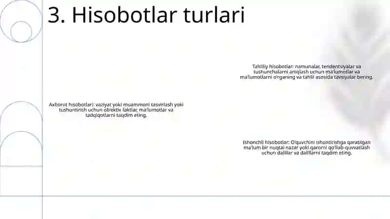 Hisobotlar yozish 4