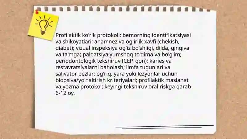 Og'iz bo'shlig'ining profilaktik ko'rigi 4