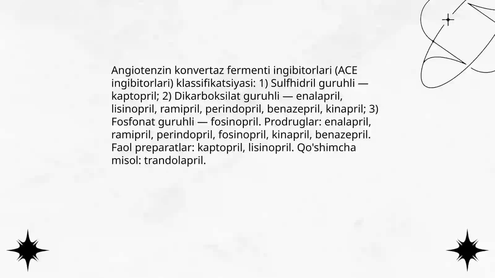 Gipotenziv dori vositalri klassifikatsiyasi 4