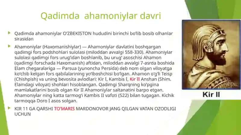 O’zbekistonning eng qadimgi davridan mustaqillikkacha bo’lgan vaqtdagi mustaqillik g’oyalarining tarixiy asoslari 4