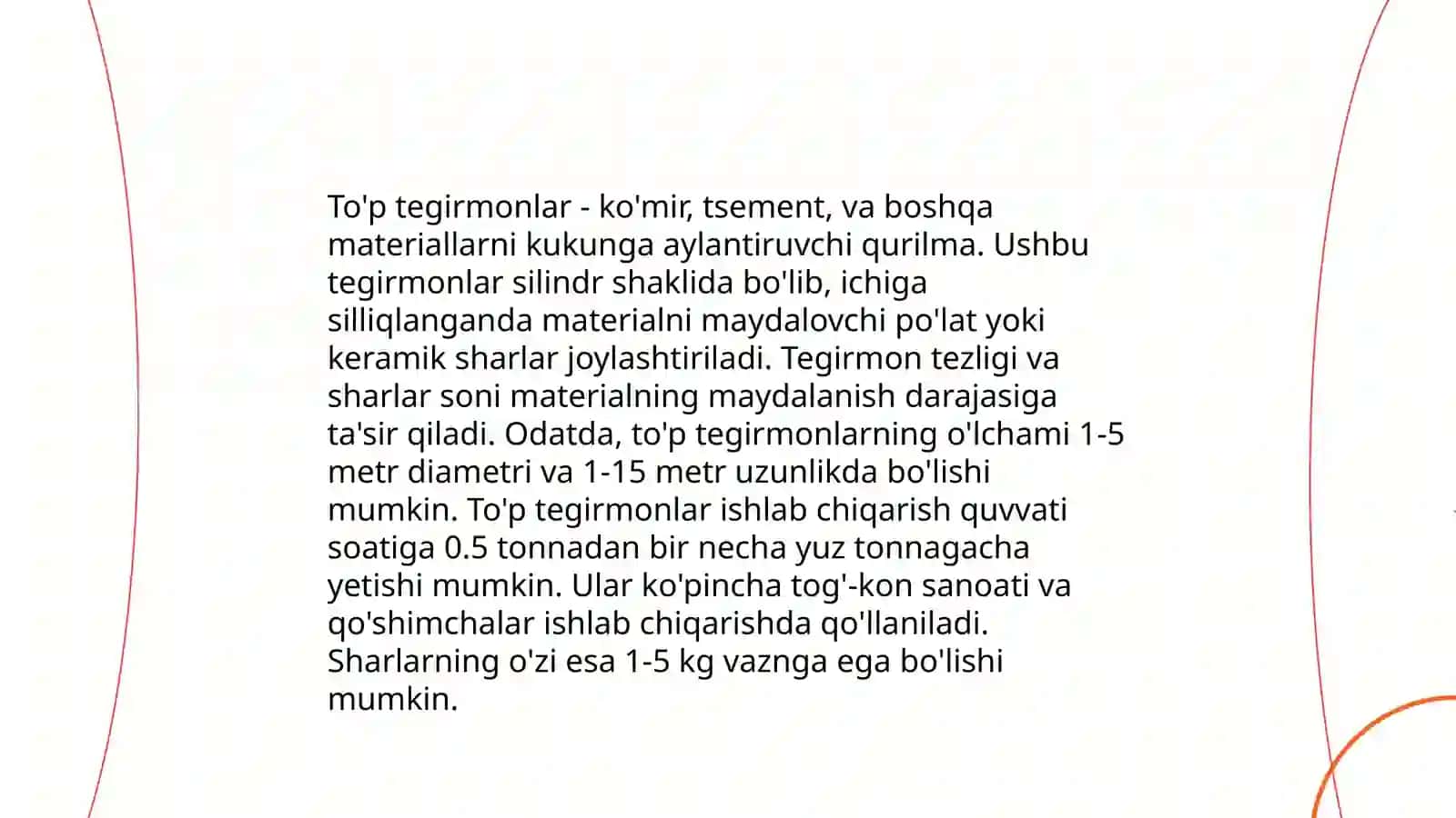 Tegirmonlarning turi va texnik tavsilotlari 4