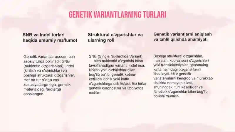 Genetik variantlarni aniqlash SNB va Indel taxlili 4