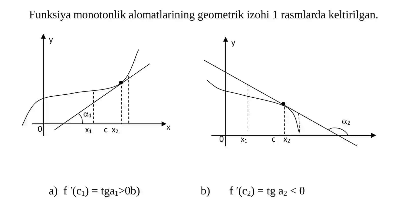 Hosila yordamida funksiyani tekshirish 4