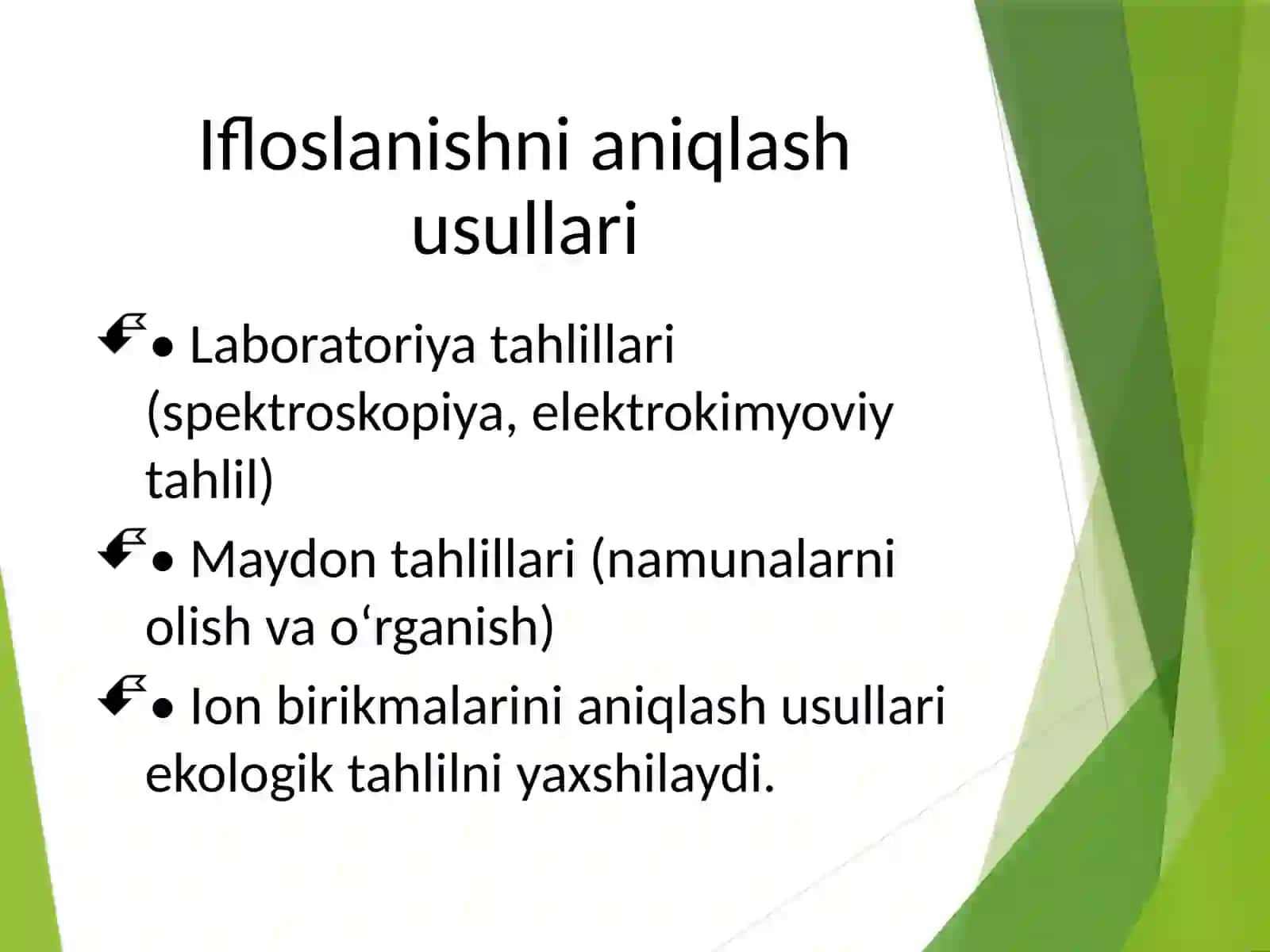 Tuproq va suvning ifloslanish sabablari 4