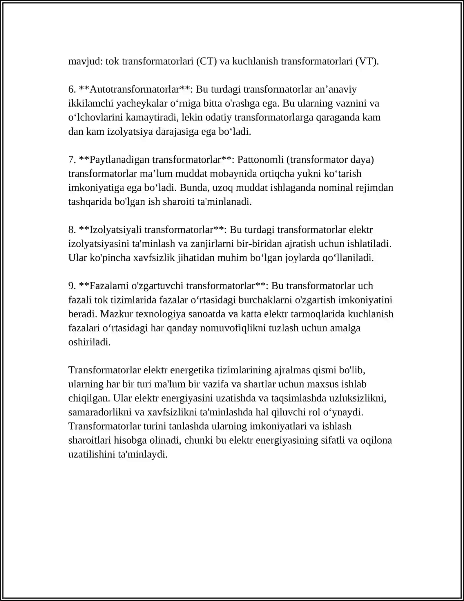 PAYVANDLASH TRANSFORMATORLARI 4