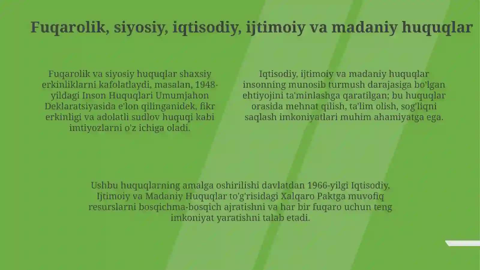 Inson huquqlari va erkinliklari 4