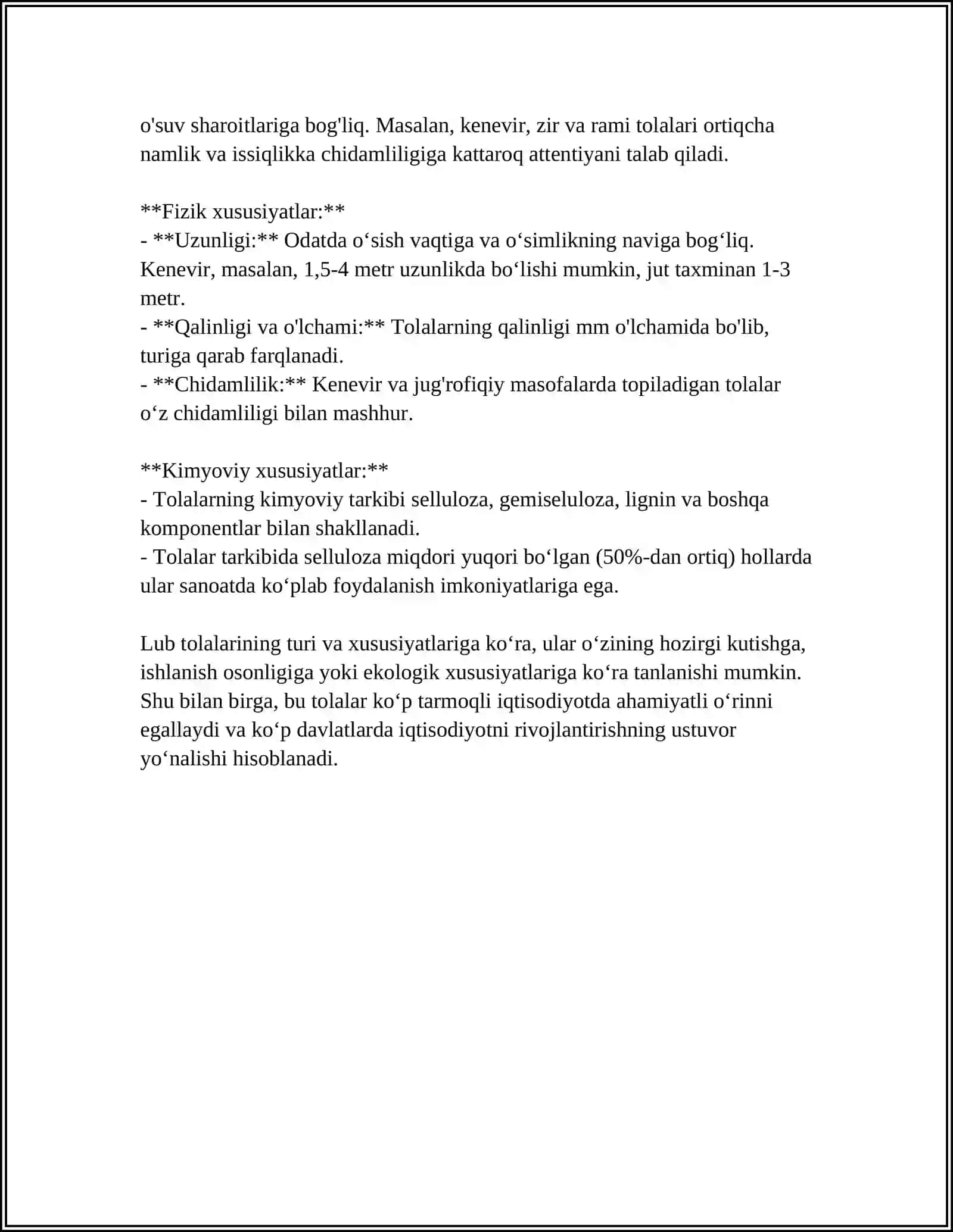 LUB TARKIBIGA KIRUVCHI TOLALAR ASSORTIMENTI BO'YICHA INTERNET MALUMOTLARIDAN FOYDALANISH 4