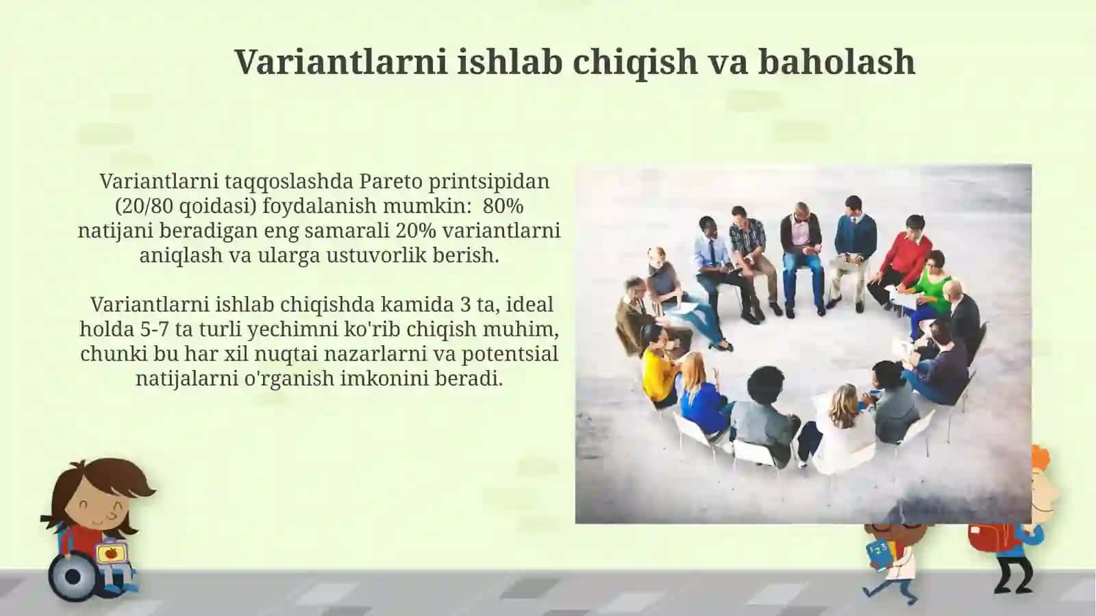 Jamoaviy muammoli vaziyatlarni hal etish metodlari 4