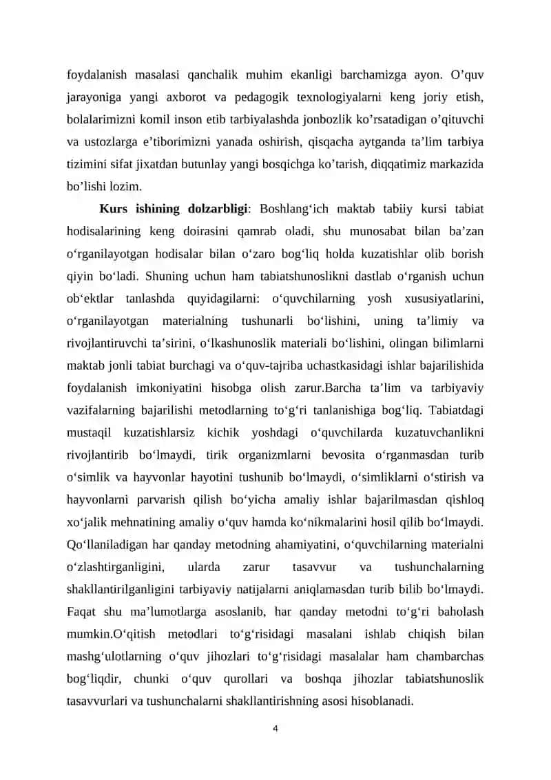 Boshlang’ich ta’limda tabiiy fanlarning o’quvchilarni tarbiyalash vazifalari 4