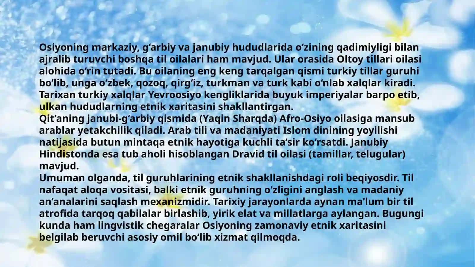Osiyo xalqlarining etnik tarkibi va xilma-xilligi 4