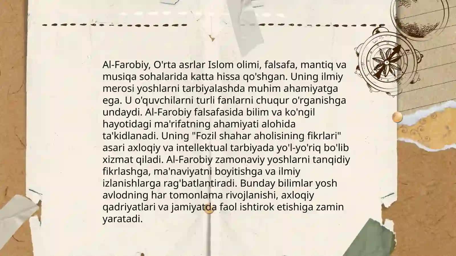 Yuksak ma'naviyatli yoshlarni tarbiyalashda O‘rta Osiyo allomalarining ilmiy merosining o‘rni 4