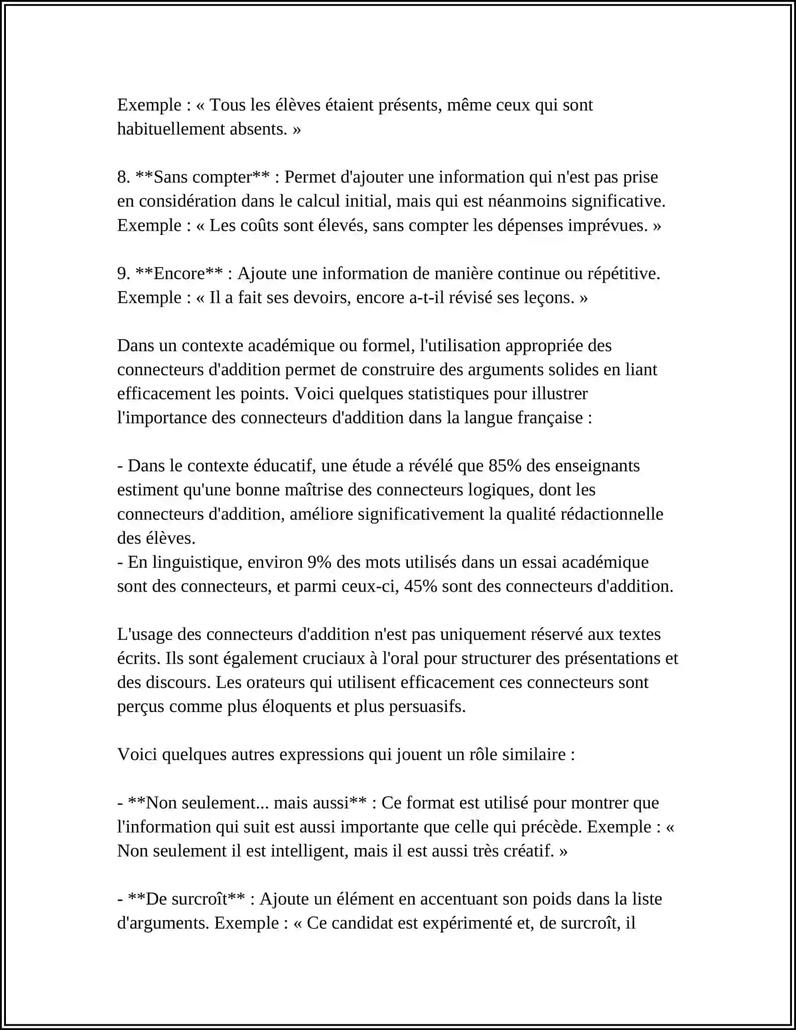 LES CONNECTEURS LOGIQUES 4