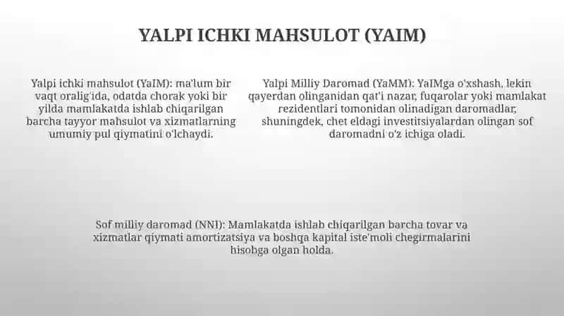 Milliy Daromad Va Milliy Hisoblar Tizimidagi Boshqa Daromad KoʻRsatkichlari 4