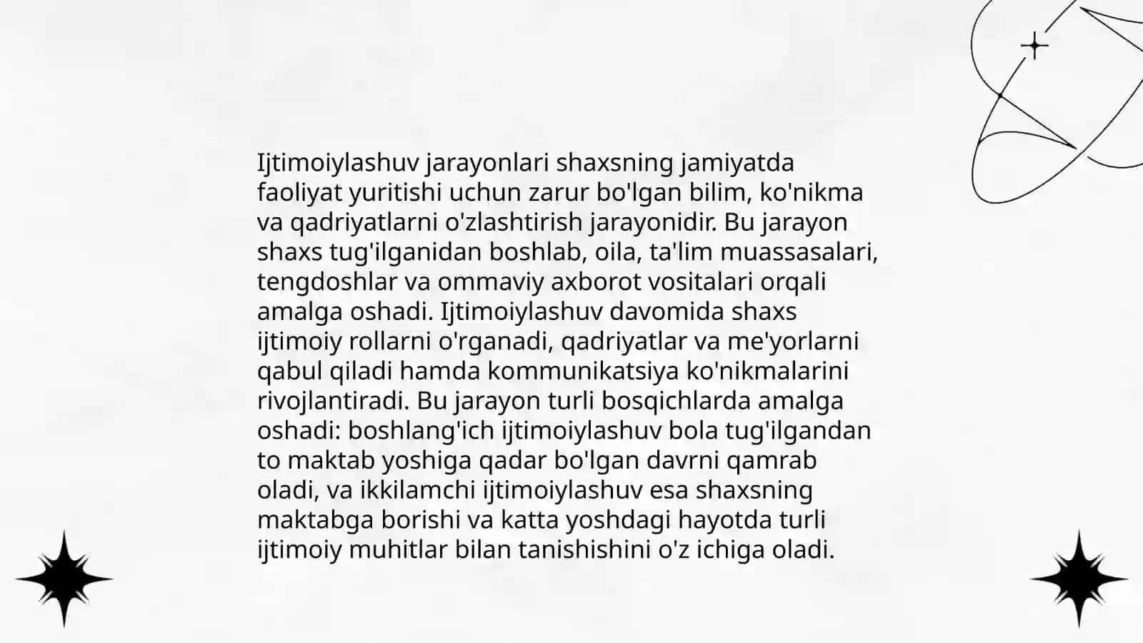 Tarbiya va ijtimoiy tarbiya. Ijtimoiylashuv mexanizmlari 4