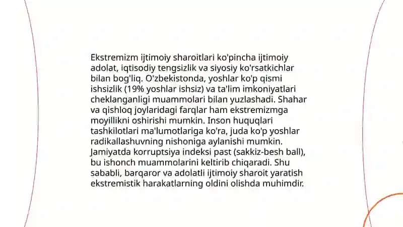 Diniy aqidaparastlik (fanatizm),ekstremizmning paydo bo'lishining ijtimoiy-tarixiy zaminlari va rivojlanishi 4