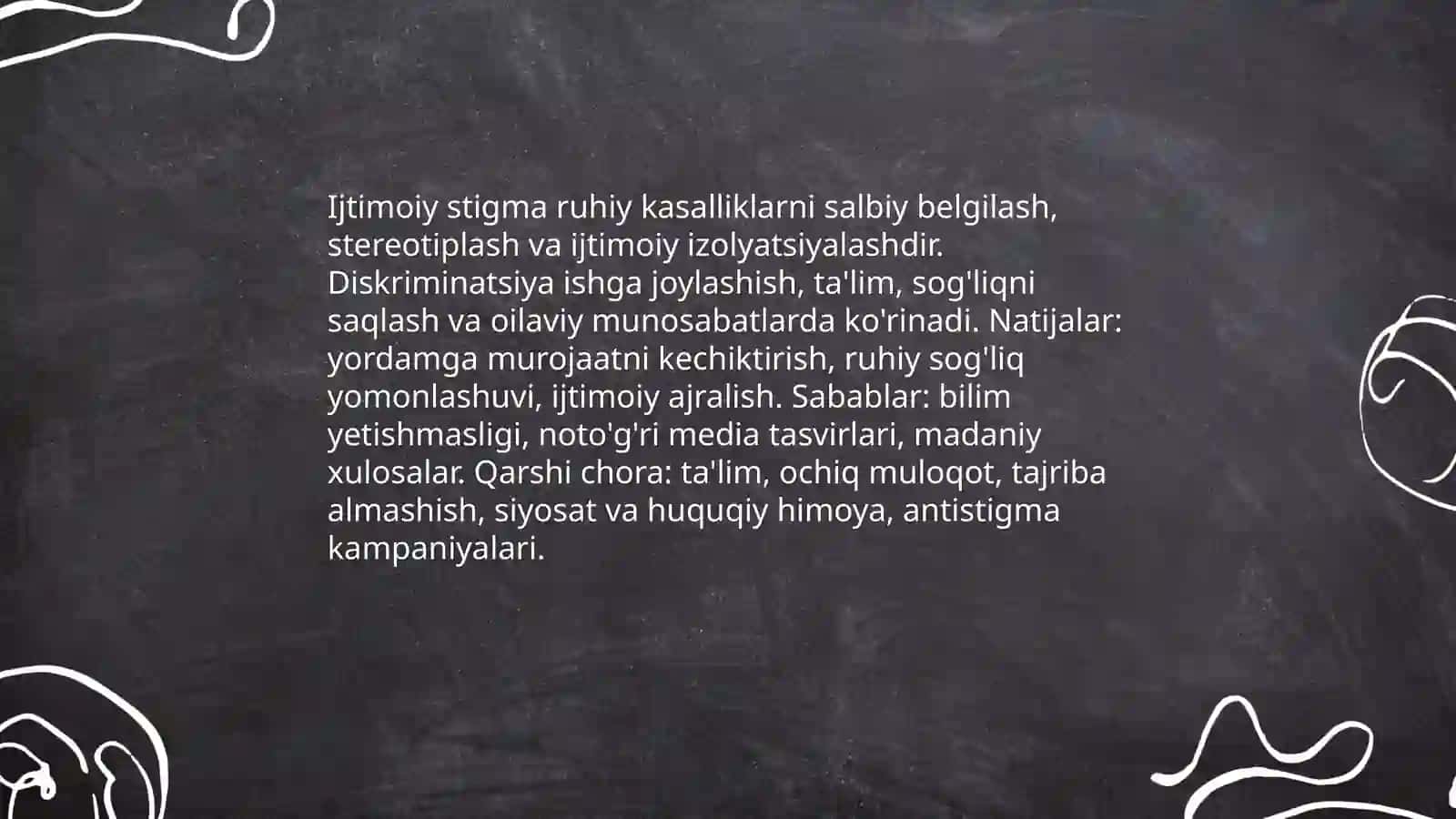 Ruhiy kasalliklarning ijtimoiy-psixologik omillari Zilola 4