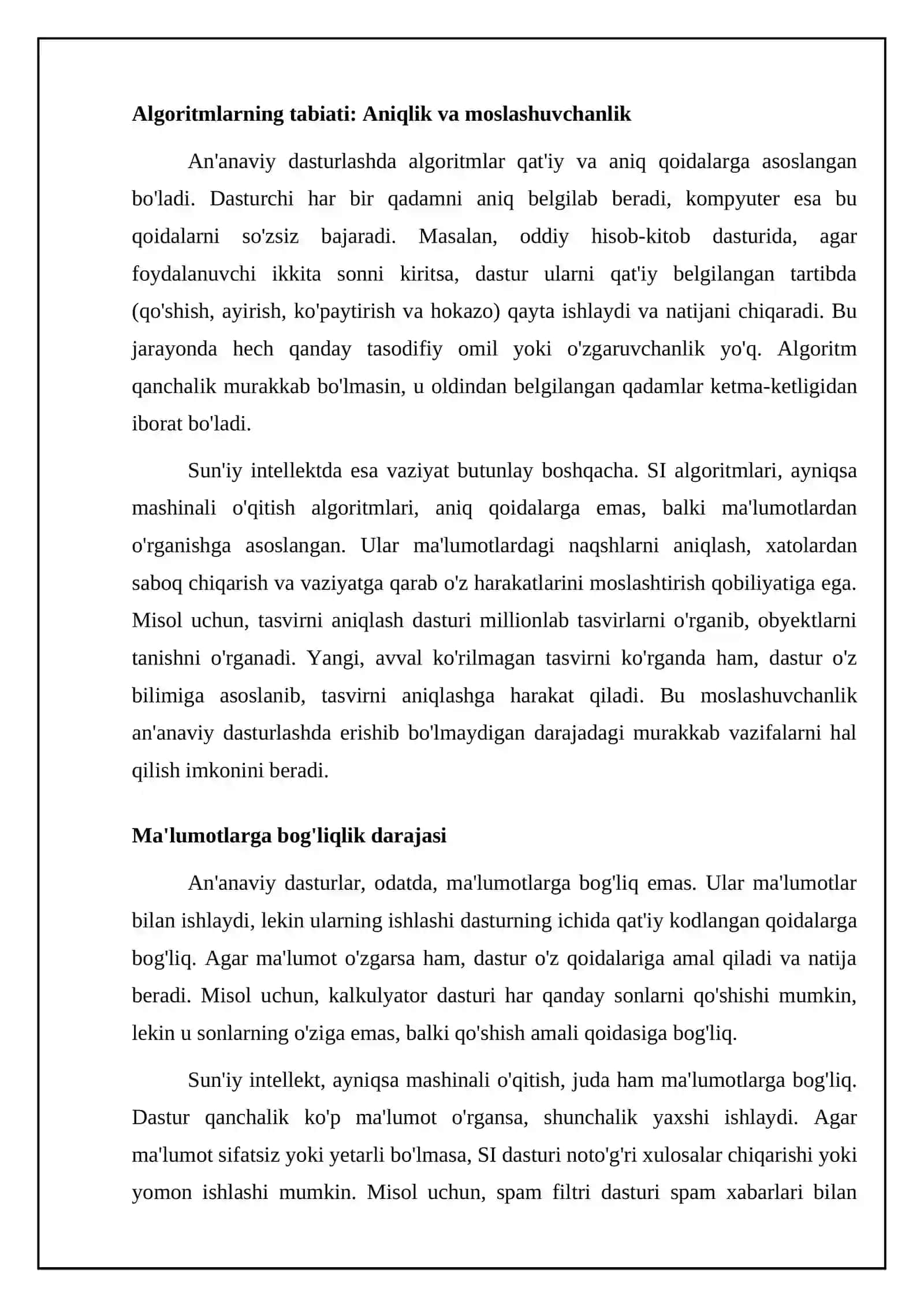 Sun'iy intellekt va an'anaviy dasturlash: asosiy farqlar 4