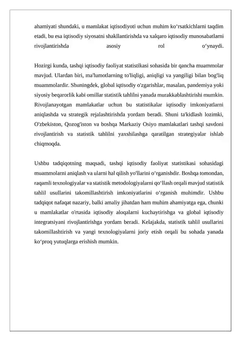 Tashqi iqtisodiy faoliyat statistikasi 4