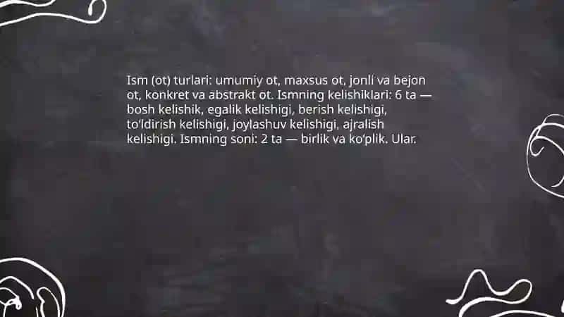 GRAMMATIKA VA GRAMMATIK MA'LUMOTLAR 4
