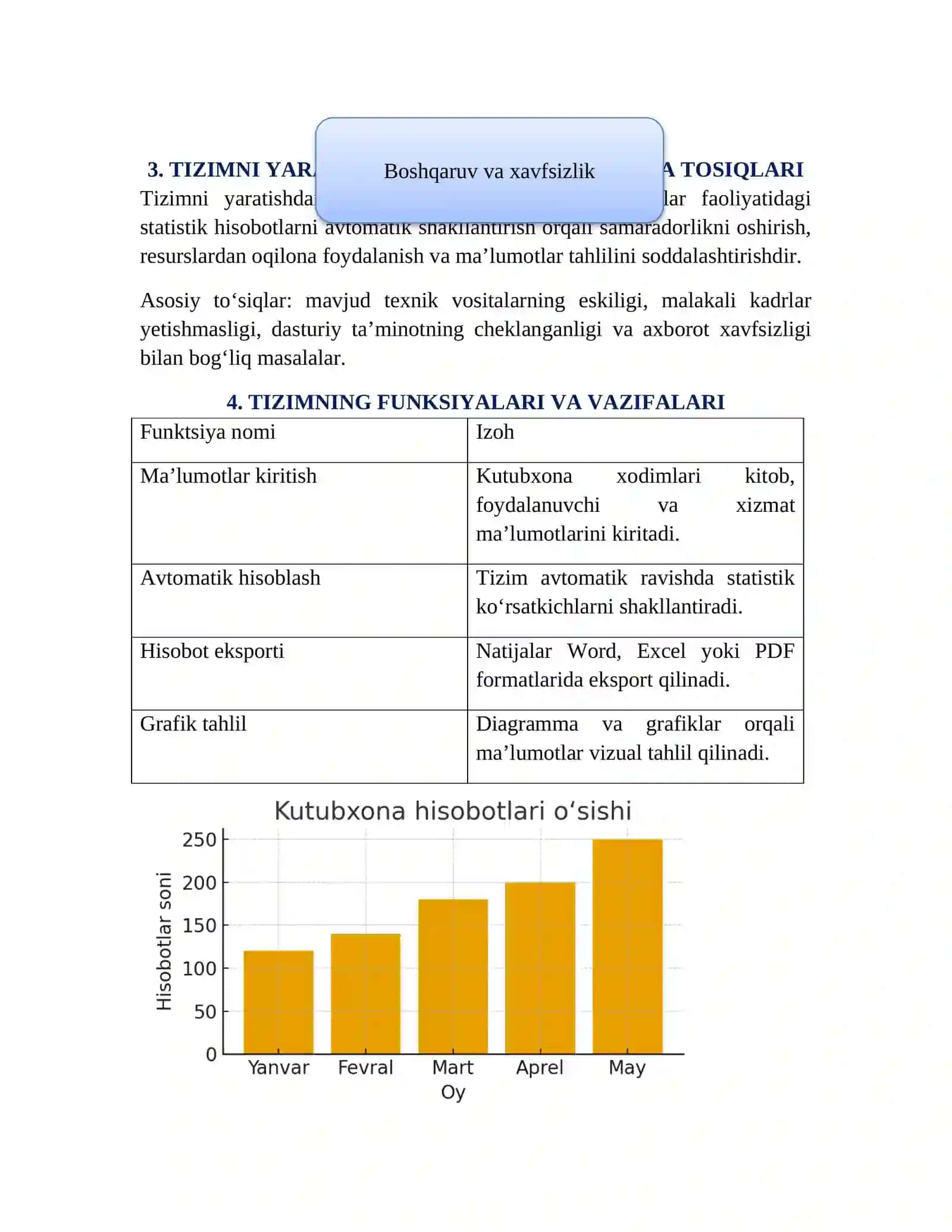 KUTUBXONA TIZIMI UCHUN STATISTIK HISOBOTLARNI AVTOMATIK SHAKLLANTIRUVCHI MA’LUMOTLAR BAZASI 4