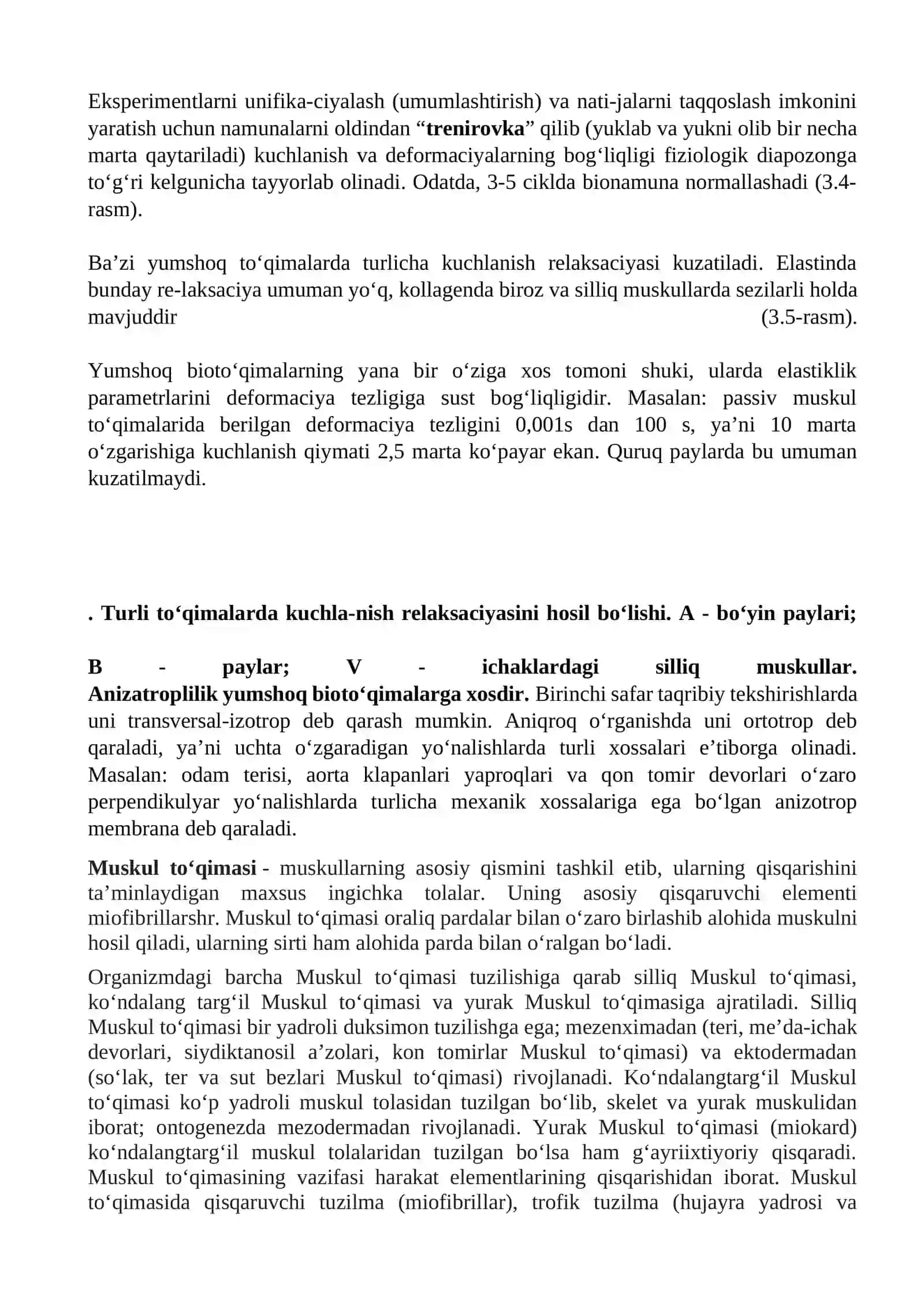 Yumshoq muskul to’qimasining mexanik xossalari 4