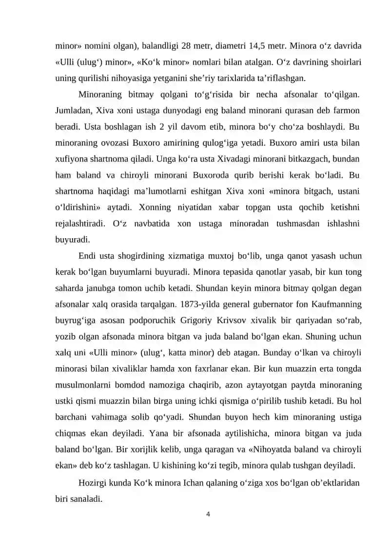 O‘ZBEKISTONNING TARIXIY-ARXITEKTURA YODGORLIKLARI EKSKURSIYA XIZMATI 4