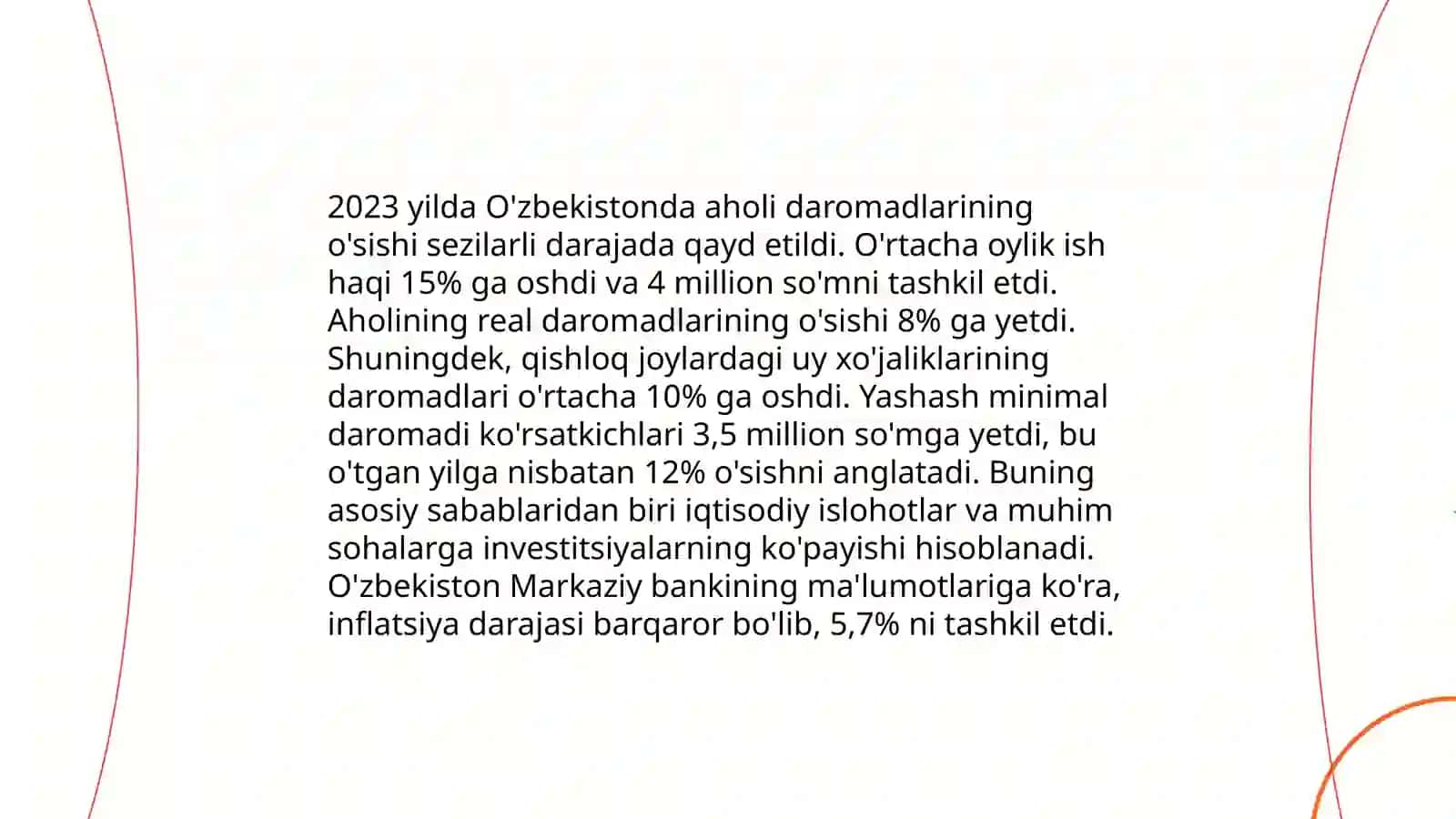 O'zbekistonda ishsizlik darajasi va aholi daromadlari 4