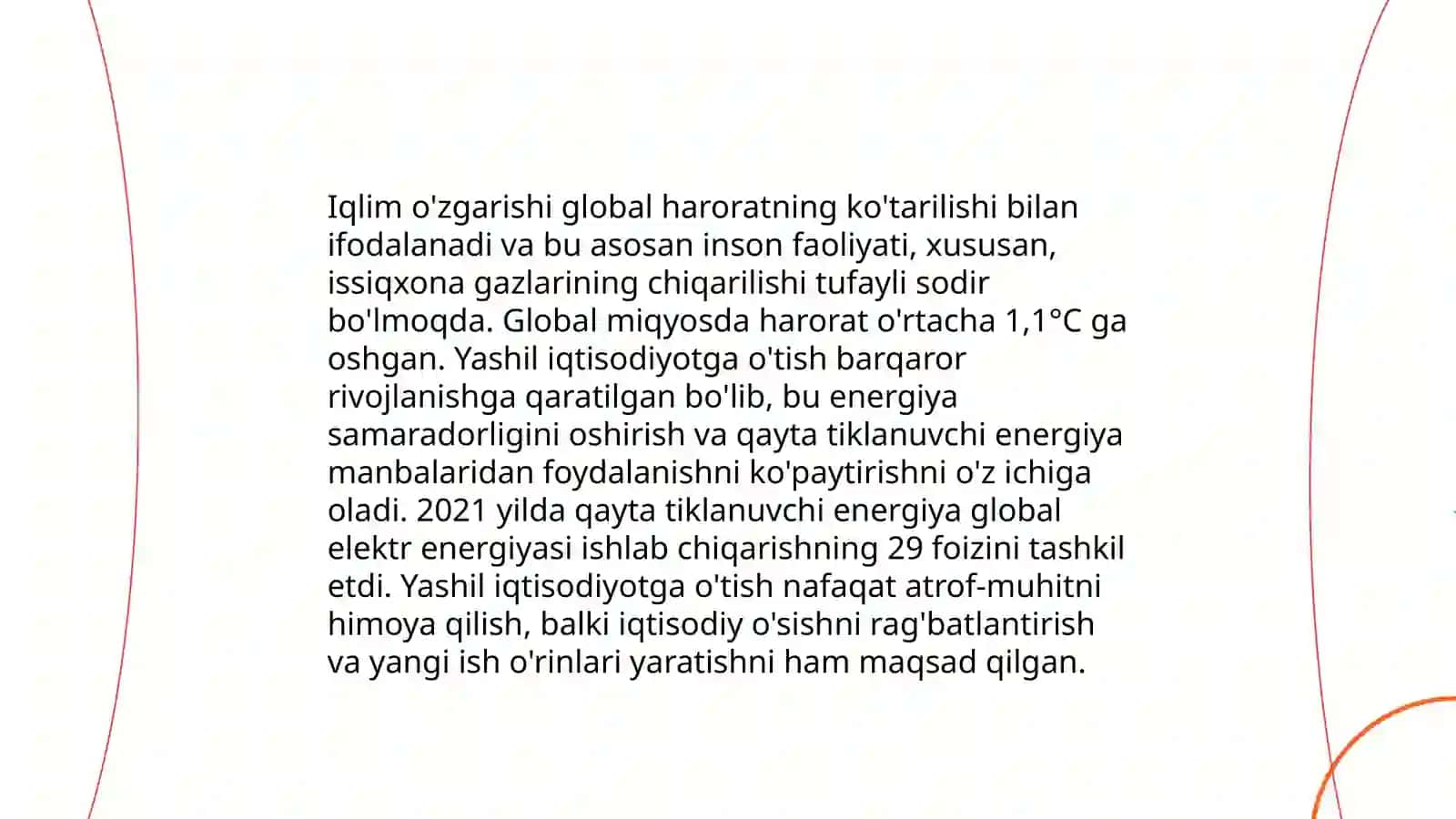 Yashil iqtisodiyotga oʻtish boʻyicha rivojlangan va rivojlanayotgan mamlakatlar 4